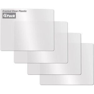 Stylish Frosted Kitchen Cutting Boards - Set of 4 Flexible Plastic Mats